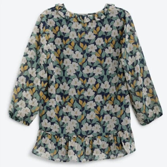 EUC✨ DANIEL RAINN navy women's XL Camila Ruffle Detail 3/4 sleeve Blouse - Picture 15 of 17